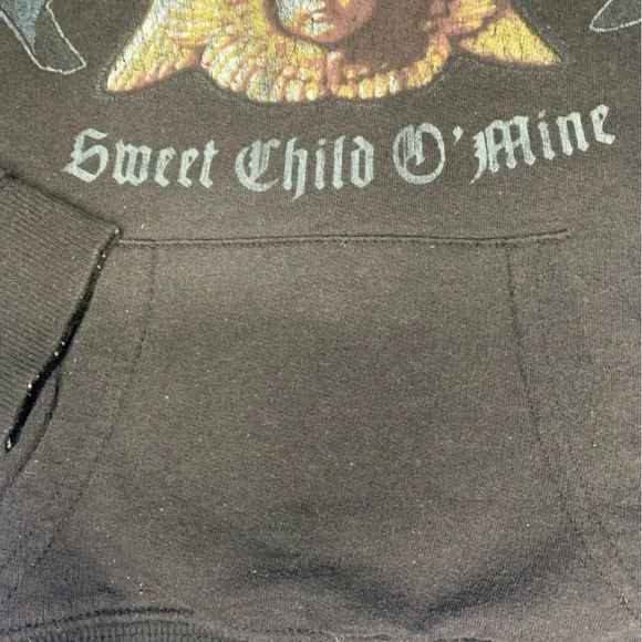 Black Boys Hoodie "Guns n Roses" 5T - Picture 3 of 4